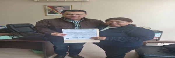 SENASAG Beni entrega certificados de Registro Fitosanitario en la categoría de Comercializador de Insumos Agrícolas  