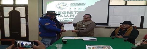 SENASAG Oruro, realiza entrega de Registros Únicos de Sanidad Animal (RUNSA) a productores