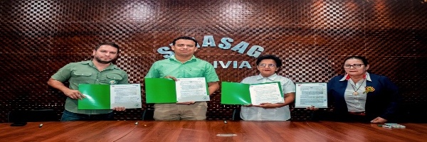 SENASAG y la Unidad Educativa La Salle - Trinidad, firman convenio de cooperación interinstitucional