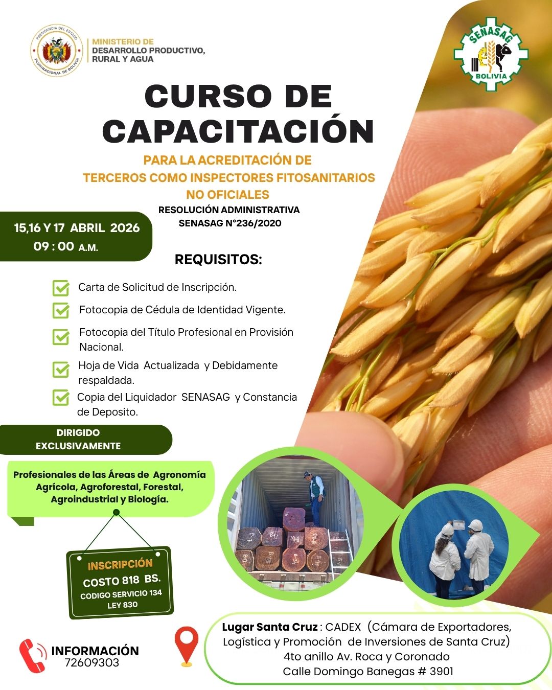 Capacitación SENASAG