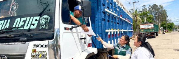 SENASAG SUPERVISA EL INGRESO Y CONTROL SANITARIO DE GANADO BOVINO Y CEBUINO PREVIO A LA EXPOCRUZ 2026